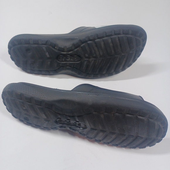 CROCS Slides Slip On Flip Flop Sandals Iconic Comfort Men's Size 9 Shoes - Picture 11 of 13